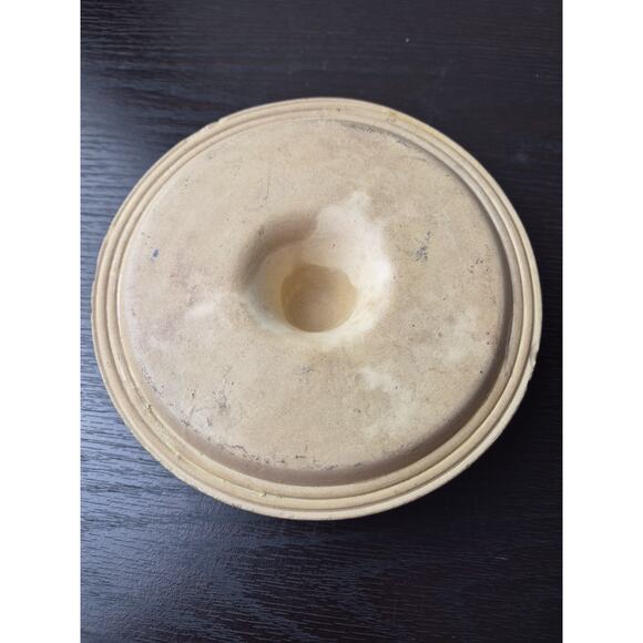 Crock Pottery Replacement Lid 5.75" D White Stoneware American Canning - Picture 3 of 9